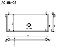 A/C condenser(AC158-02)