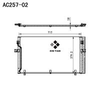 A/C condenser(AC257-02)