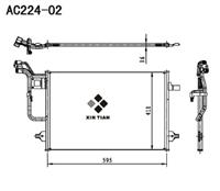 A/C condenser(AC224-02)