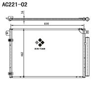 A/C condenser(AC221-02)