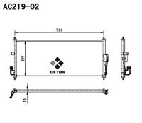 A/C condenser(AC219-02)