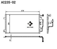 A/C condenser(AC235-02)