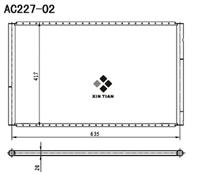 A/C condenser(AC227-02)