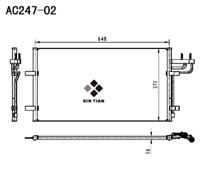 A/C condenser(AC247-02)