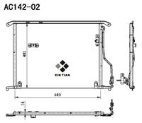 A/C condenser(AC142-02)