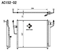 A/C condenser(AC152-02)