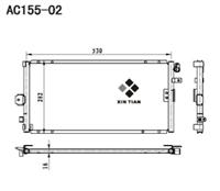 A/C condenser(AC155-02)