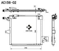 A/C condenser(AC156-02)