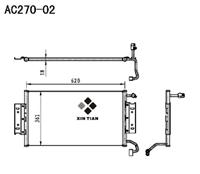 A/C condenser(AC270-02)