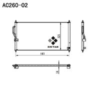 A/C condenser(AC260-02)