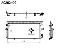 A/C condenser(AC262-02)