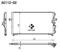 A/C condenser(AC112-02)