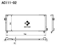 A/C condenser(AC111-02)