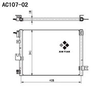 A/C condenser(AC107-02)