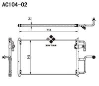 A/C condenser(AC104-02)