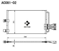 A/C condenser(AC081-02)