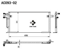 A/C condenser(AC093-02)