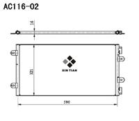 A/C condenser(AC116-02)