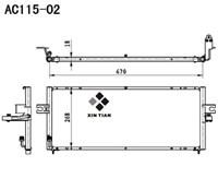 A/C condenser(AC115-02)