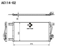 A/C condenser(AC114-02)