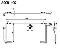 A/C condenser(AC091-02)