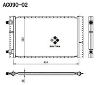 A/C condenser(AC090-02)