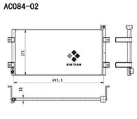 A/C condenser(AC084-02)