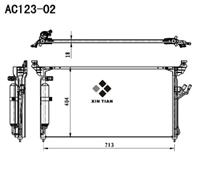 A/C condenser(AC123-02)