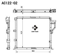 A/C condenser(AC122-02)