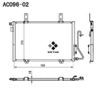 A/C condenser(AC096-02)