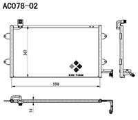 A/C condenser(AC078-02)