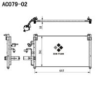 A/C condenser(AC079-02)