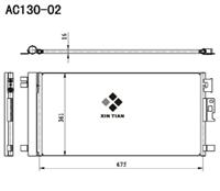 A/C condenser(AC130-02)