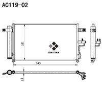 A/C condenser(AC119-02)