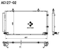 A/C condenser(AC127-02)