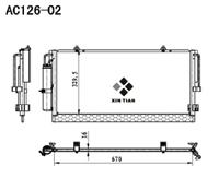 A/C condenser(AC126-02)