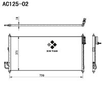 A/C condenser(AC125-02)