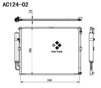 A/C condenser(AC124-02)