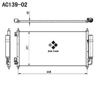 A/C condenser(AC139-02)