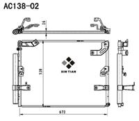 A/C condenser(AC138-02)