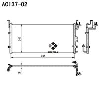 A/C condenser(AC137-02)