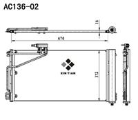 A/C condenser(AC136-02)