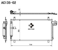 A/C condenser(AC135-02)