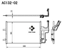 A/C condenser(AC132-02)