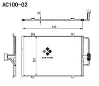 A/C condenser(AC100-02)