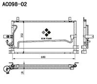 A/C condenser(AC098-02)