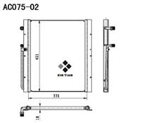 A/C condenser(AC075-02)