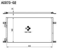 A/C condenser(AC073-02)