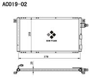 A/C condenser(AC019-02)