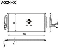 A/C condenser(AC024-02)